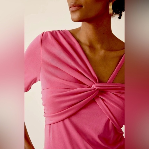 ANTHROPOLOGIE x SUNDAY IN BROOKLYN | Chic Pink Off-Shoulder Top - Picture 4 of 7